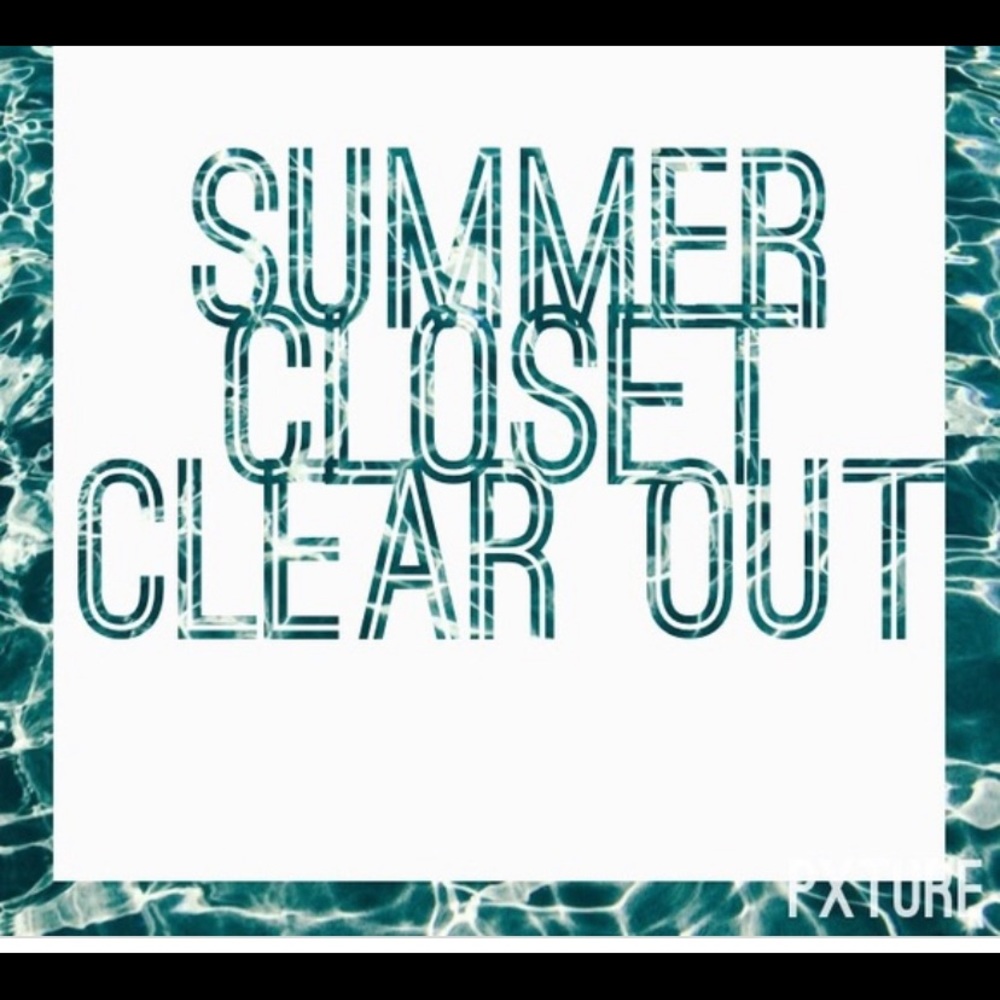 Summer closet sale!  Make me an offer!